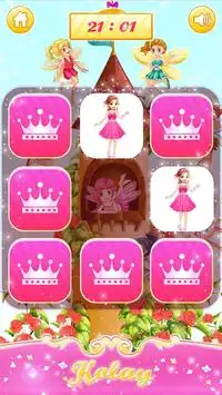 Çocuklar hafıza oyunu: prenses Screen Shot 0