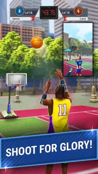 Basketbal 1v1: Sport Spel Screen Shot 1