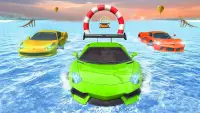 Crazy Stunt Car Racing Water Stunts 3D Screen Shot 1