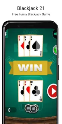 BlackJack 21 - Free Casino Card Game Screen Shot 0