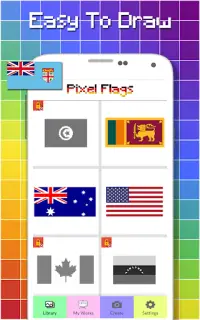 Flags Color By Number - Pixel Art Screen Shot 5