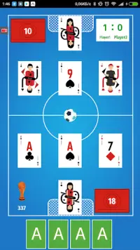 Карточный футбол Screen Shot 2