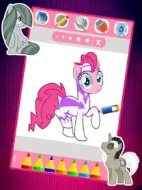 coloring my little pony unicorn mlp Screen Shot 6