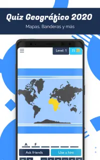 Quiz Geográfico: Banderas, Mapas e Imágenes Screen Shot 0