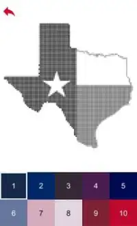 USA State Flag Maps Color by Number - Pixel Art Screen Shot 4