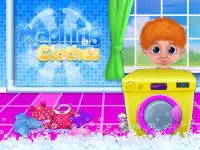 Wie man Wäsche waschen - Wäscherei und Bügel Spiel Screen Shot 3
