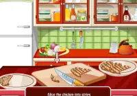 chicken fajitas cooking - cookies girls games Screen Shot 6