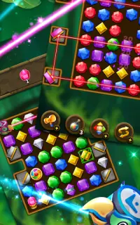 Jewel Match 3 Puzzle: Misión de bloque láser Screen Shot 16