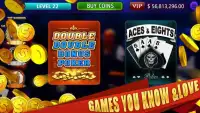 Double Bonus - Aces & Eights - Classic Video Poker Screen Shot 1