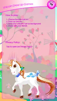 unicorn berdandan permainan Screen Shot 6
