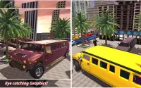 लक्ज़री लिमोसिन कार टैक्सी चालक: शहर लिमो गेम्स Screen Shot 4