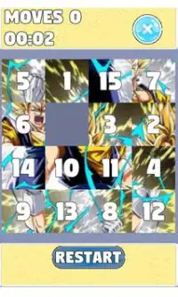 Puzzle for : Dragon Ball Z Sliding Puzzle Screen Shot 1