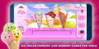 🍦👩‍🍳 Ice Cream Cooking and Dessert games Screen Shot 0