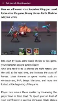 Disney Heroes Battle Mode Guide Screen Shot 3