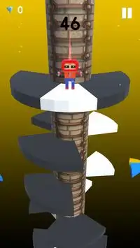 Spiral Man Helix Jump 3D Screen Shot 0