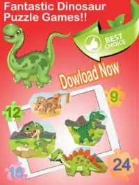 Dinosaurs Jigsaw Puzzle Games Screen Shot 2