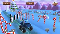 Snowman Monster Car Christmas Train: Gift Collect Screen Shot 7