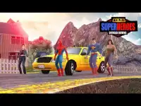 Superhero Taxi Driving : fast racing challenges 3D Screen Shot 6