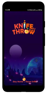 Knife Throw - an exciting knife game Screen Shot 0