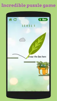 Flower Rescue: Great physics-based puzzle game Screen Shot 1