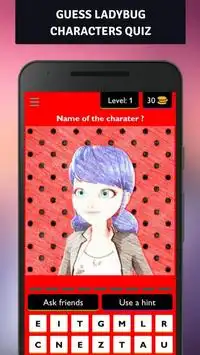 Guess the Lady Bug Characters Quiz Screen Shot 0