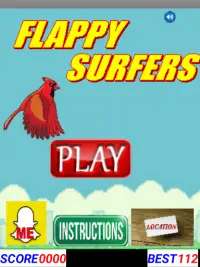 Flappy Surfers Screen Shot 0