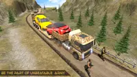 Offroad Army Car Transporter - World War Challenge Screen Shot 8