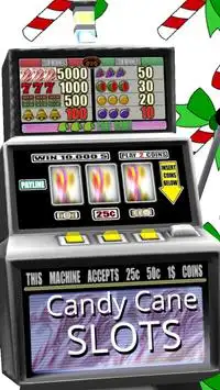 3D Candy Cane Slots - Free Screen Shot 2