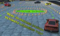 असली कार ड्राइविंग स्कूल 3 डी Screen Shot 4