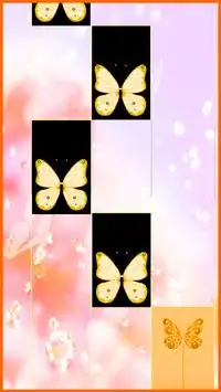 Piano Tiles : Pink Butterfly Piano Tiles Screen Shot 3