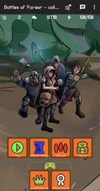 Battles of Fareor - A collectible heroes RPG Screen Shot 0