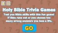 Holy Bible Trivia Games Screen Shot 0
