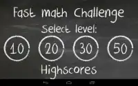Fast Math Challenge Screen Shot 7