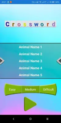 CrossWord Game Screen Shot 2