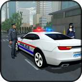 polícia carro rodovia dirigindo