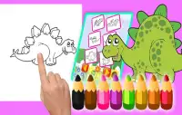 Dinosaur coloring book Educational dinosaur games Screen Shot 14