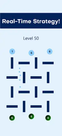 Dots War: 1v1 RTS - clash of dots - strategy games Screen Shot 0