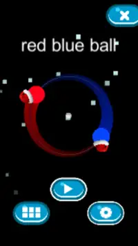 red blue ball dual Screen Shot 0