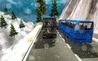 3D salju Bus Driving Simulator Screen Shot 2