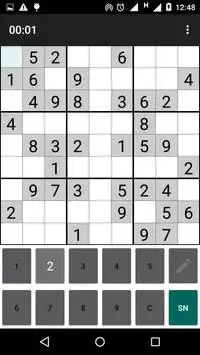 Sudoku Puzzle Game Screen Shot 2