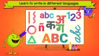 Tracing Letters and Numbers - ABC Kids Games Screen Shot 1