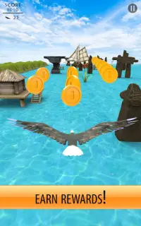 🦅 끝없는 비행 야생 독수리 새 시뮬레이터 Screen Shot 2