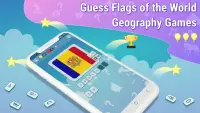 Flags of the World Countries Guess Geography Quiz Screen Shot 0