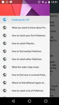 Easy guide for Pokemon go fans Screen Shot 0
