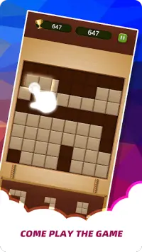 Wood Brick Crush - لعبة ألغاز كلاسيكية Screen Shot 3