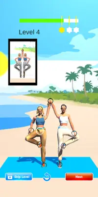 Couple Yoga Puppet Challenge Screen Shot 1