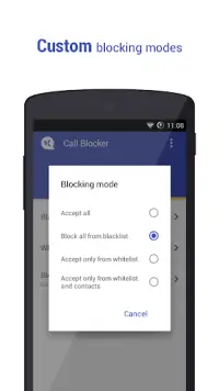 Call Blocker - Blacklist Screen Shot 1