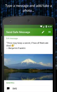 Safe Message Screen Shot 0