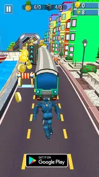 Super IronBoy Hero Run Screen Shot 1
