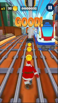 Subway Santa Claus Runner Xmas Screen Shot 3